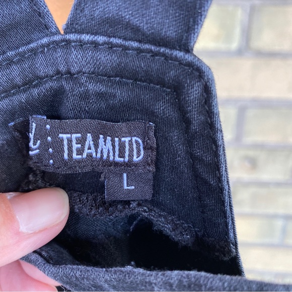 TEAMLTD Black Denim Overalls - Picture 3 of 10